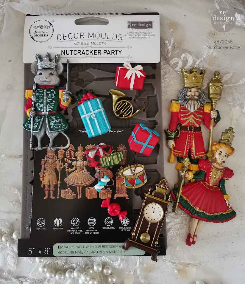 Decor Moulds® – Nutcracker Party – 1 pc, 5″x8″x8mm Copyright #VA0002439736