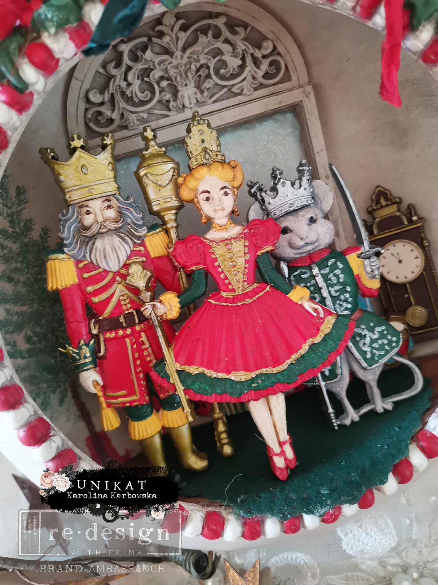 Decor Moulds® – Nutcracker Party – 1 pc, 5″x8″x8mm Copyright #VA0002439736