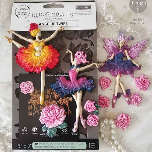 Decor Moulds®- Angelic Twirl – 1 pc, 5″x8″x8mm COPYRIGHT #VA2426674