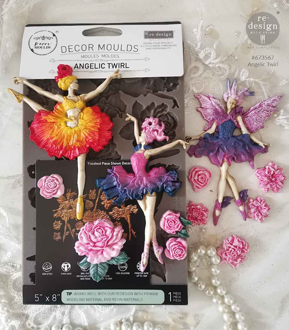 Decor Moulds®- Angelic Twirl – 1 pc, 5″x8″x8mm COPYRIGHT #VA2426674