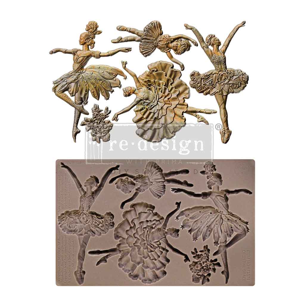 Decor Moulds® – Celestial Grace – 1 pc, 5″x8″x8mm Copyright #VA0002439676