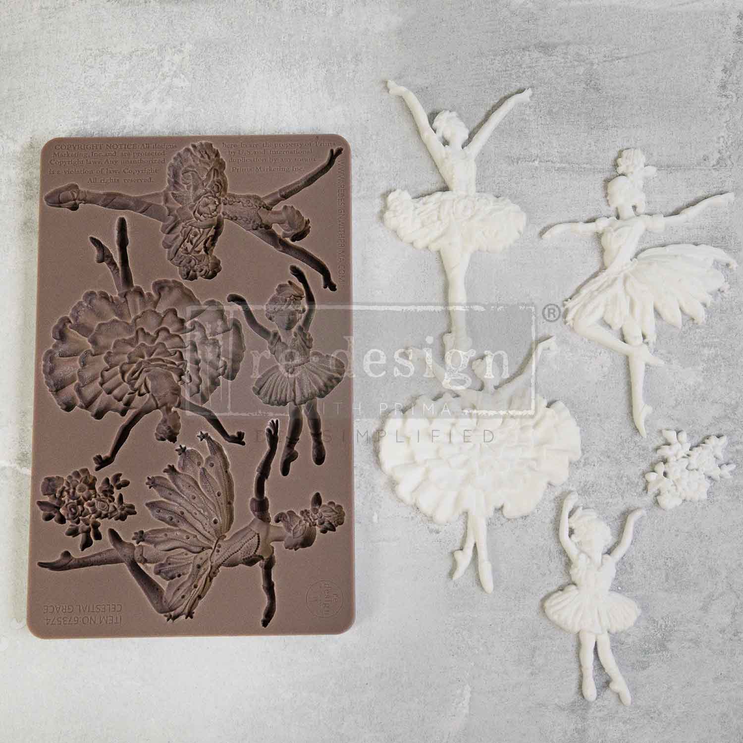 Decor Moulds® – Celestial Grace – 1 pc, 5″x8″x8mm Copyright #VA0002439676