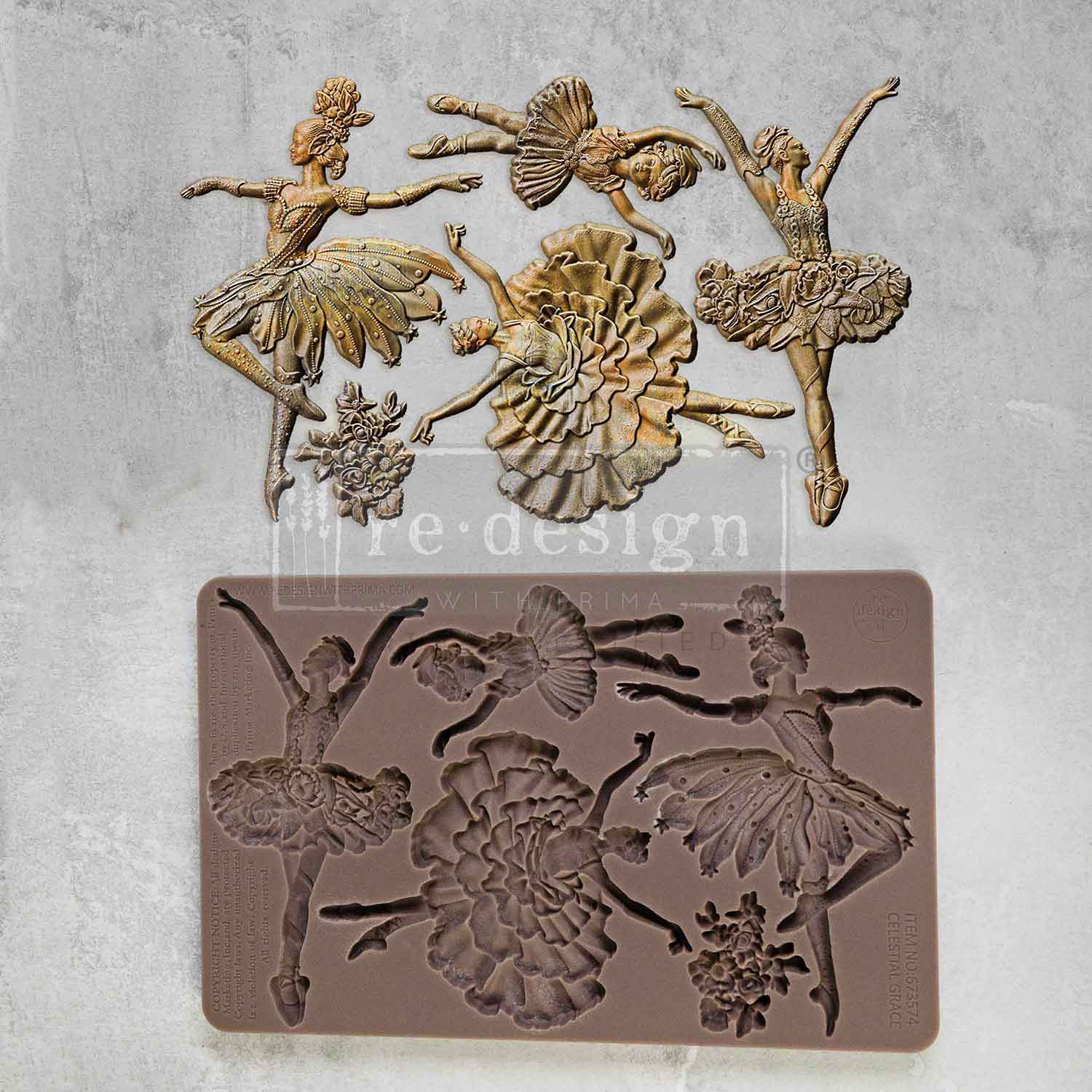 Decor Moulds® – Celestial Grace – 1 pc, 5″x8″x8mm Copyright #VA0002439676