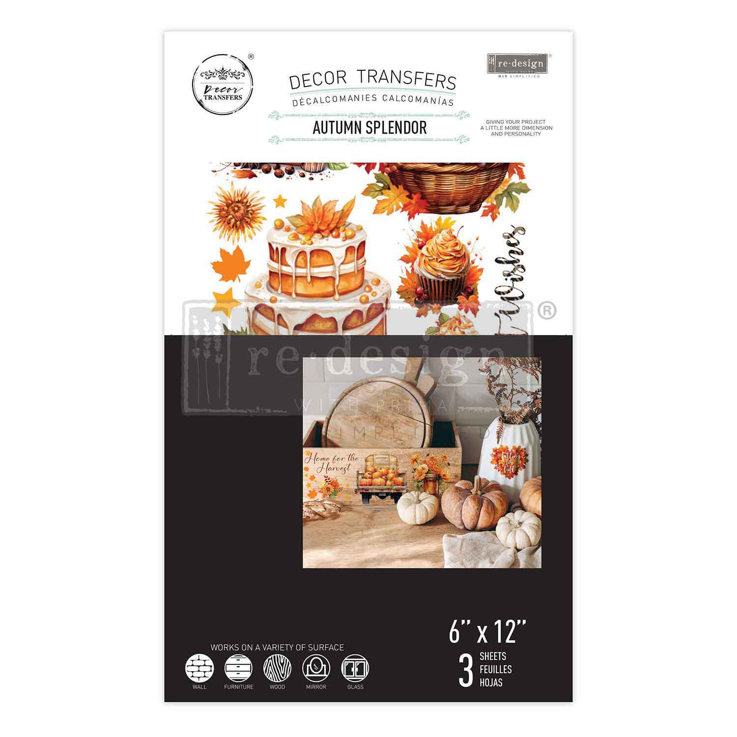 Small Transfers – Autumn Splendor – 3 sheets, 6″x12″