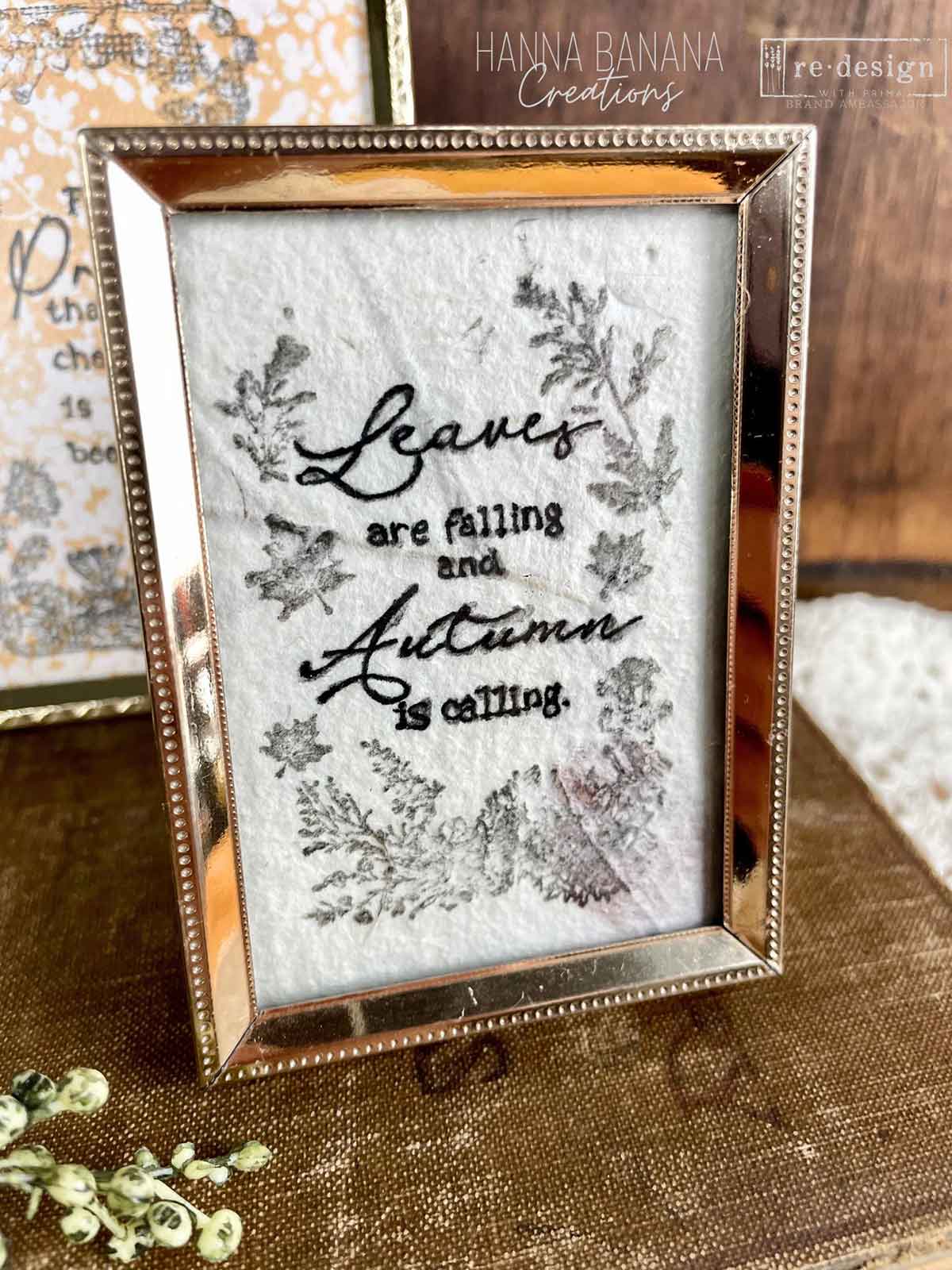 Decor Clear Stamp – Fall Sweet Fall – 8.5×11 sheet size