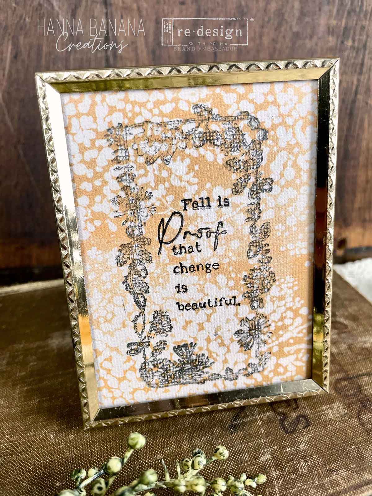 Decor Clear Stamp – Fall Sweet Fall – 8.5×11 sheet size