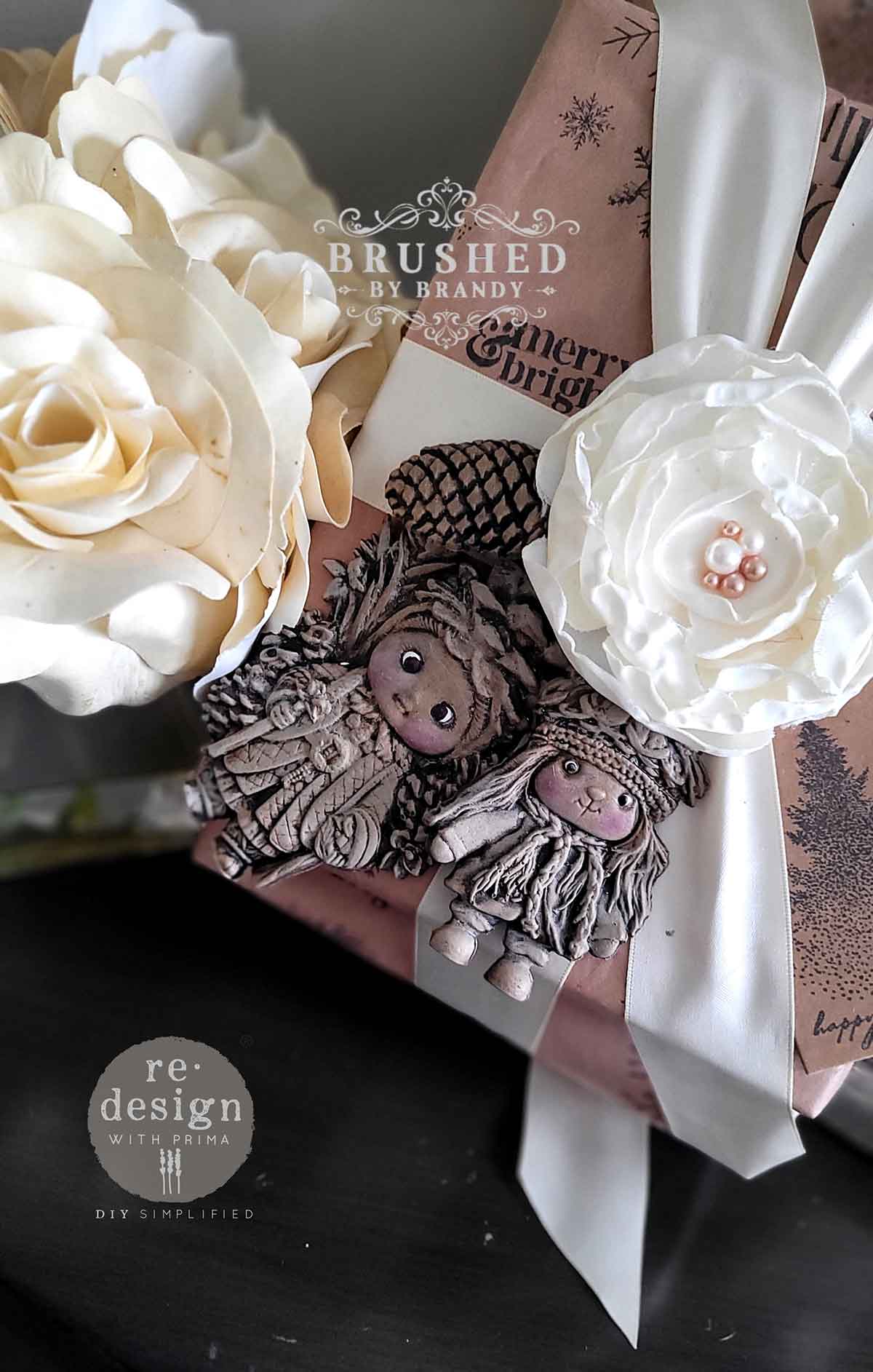 Decor Moulds® – Pinecone Dolls – 1 pc, 5″x8″x8mm Copyright #VA0002439664