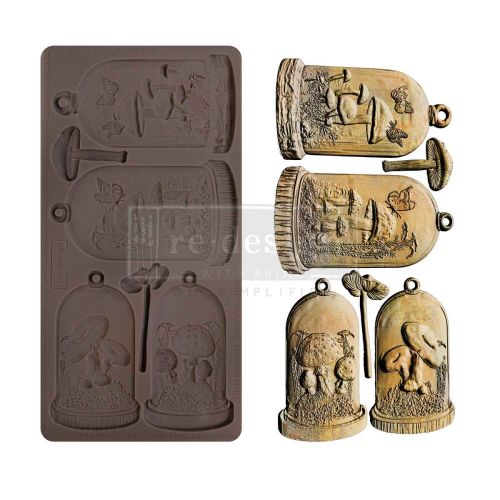 Decor Moulds® – Enchanted Shroom – 1 pc, 5″x10″x8mm Copyright #VA0002439658