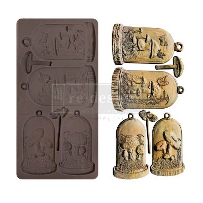 Decor Moulds® – Enchanted Shroom – 1 pc, 5″x10″x8mm Copyright #VA0002439658