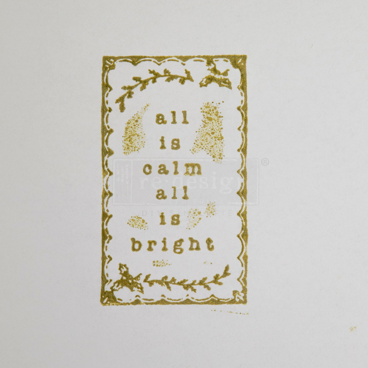 Decor Clear Stamp – Holly Jolly – 8.5×11 sheet size