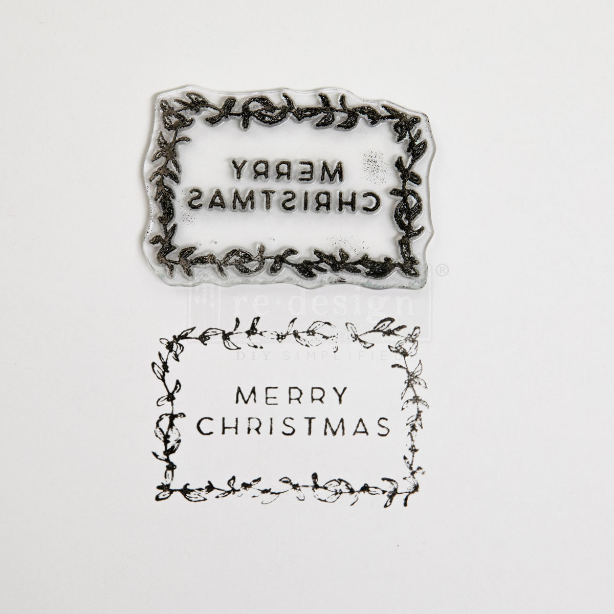 Decor Clear Stamp – Holly Jolly – 8.5×11 sheet size