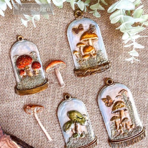Decor Moulds® – Enchanted Shroom – 1 pc, 5″x10″x8mm Copyright #VA0002439658
