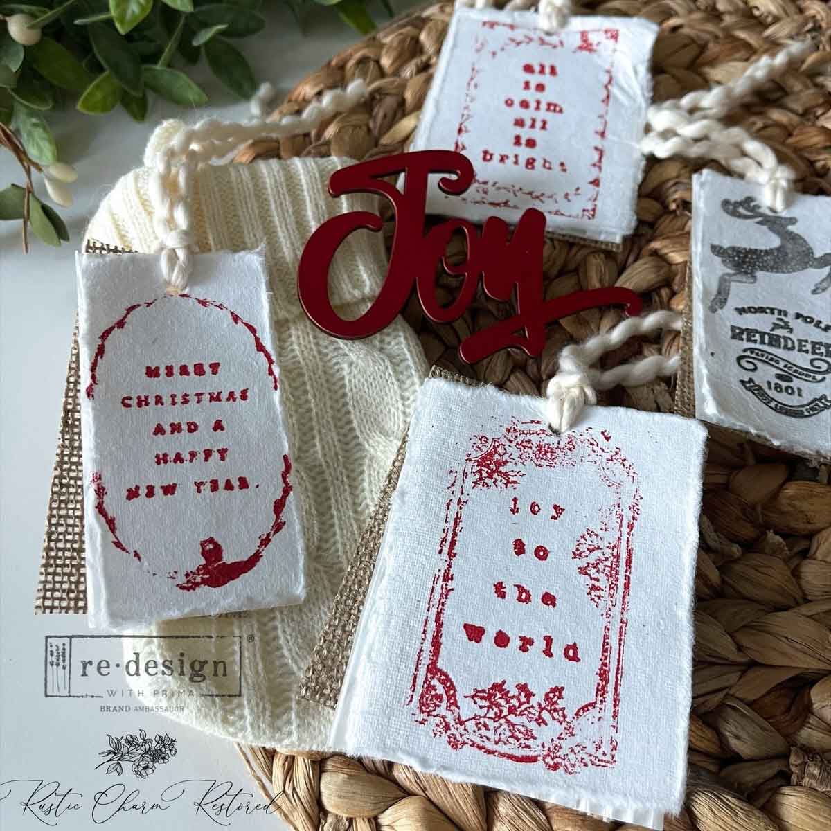 Decor Clear Stamp – Here Comes Santa – 8.5×11 sheet size