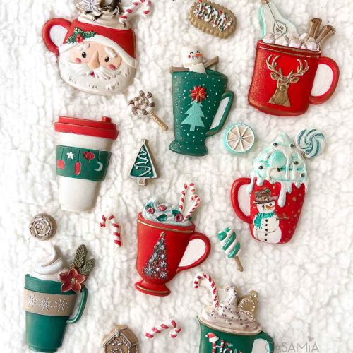 Decor Moulds® – Cheerful Cups – 1 pc, 5″x8″x8mm Copyright #VA0002439739