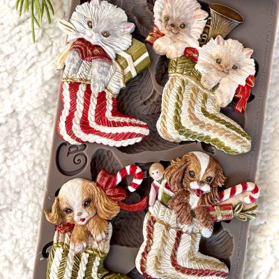 Decor Moulds® – Twinkle Paws – 1 pc, 5″x10″x8mm Copyright #VA0002439738