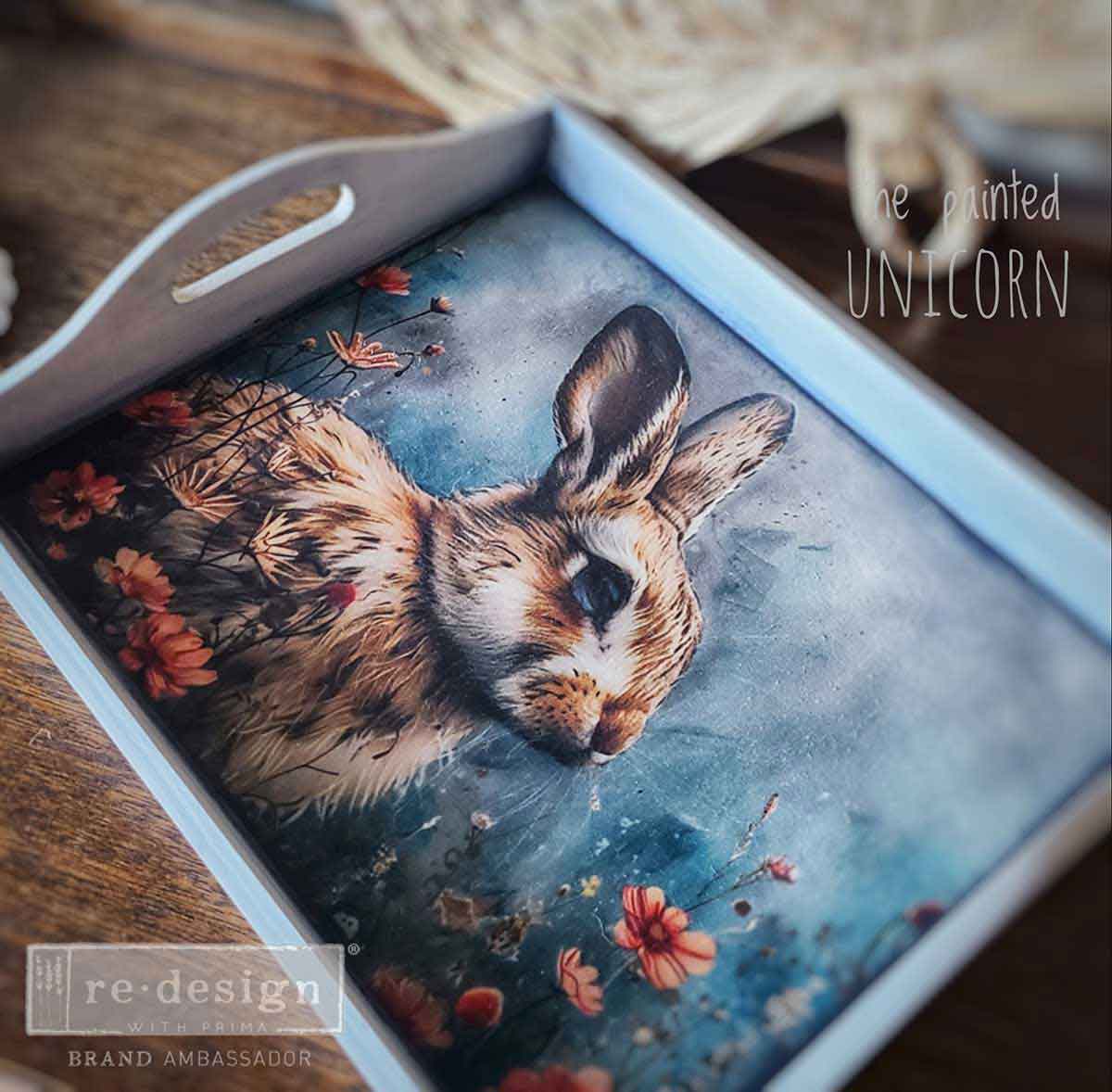 A3 Decoupage Fiber Pack – Garden Bunny Tales – 3 sheets, 11.7″x16.5″ each