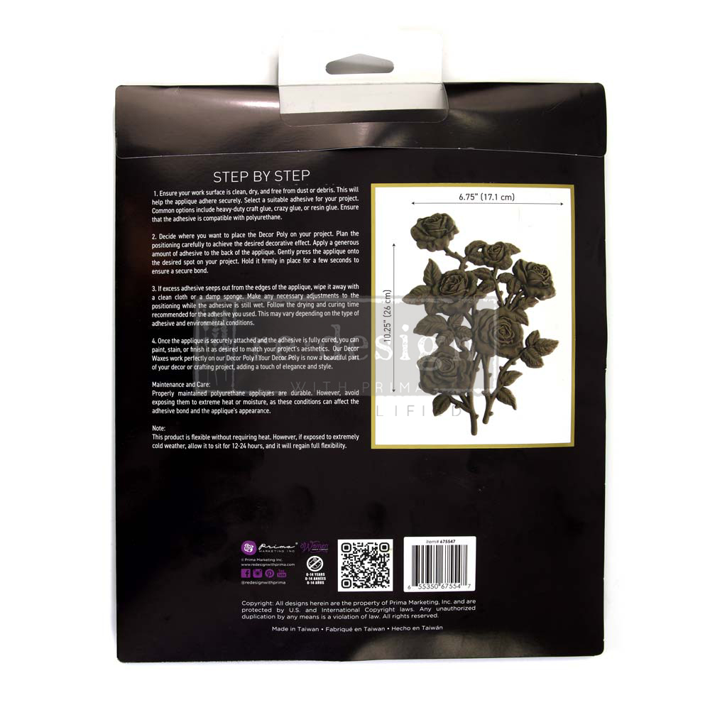 Decor Poly – Ethereal Bouquet – 1 pc, 10.25″x6.75″ (26cmx17.1cm)
