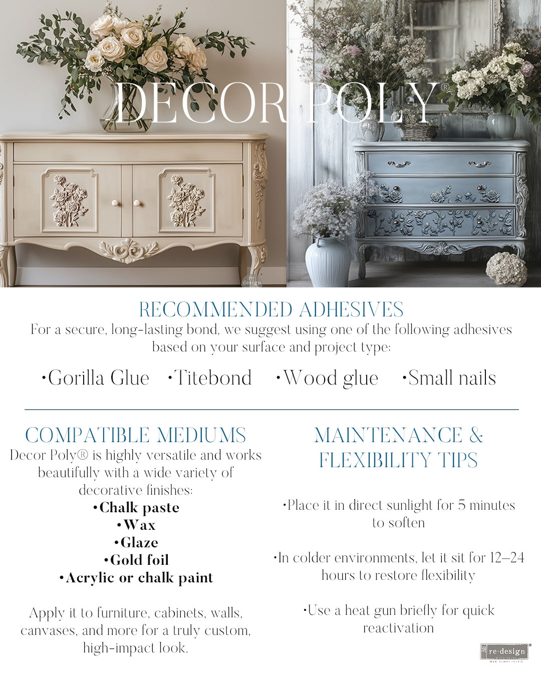 Decor Poly – Ethereal Bouquet – 1 pc, 10.25″x6.75″ (26cmx17.1cm)