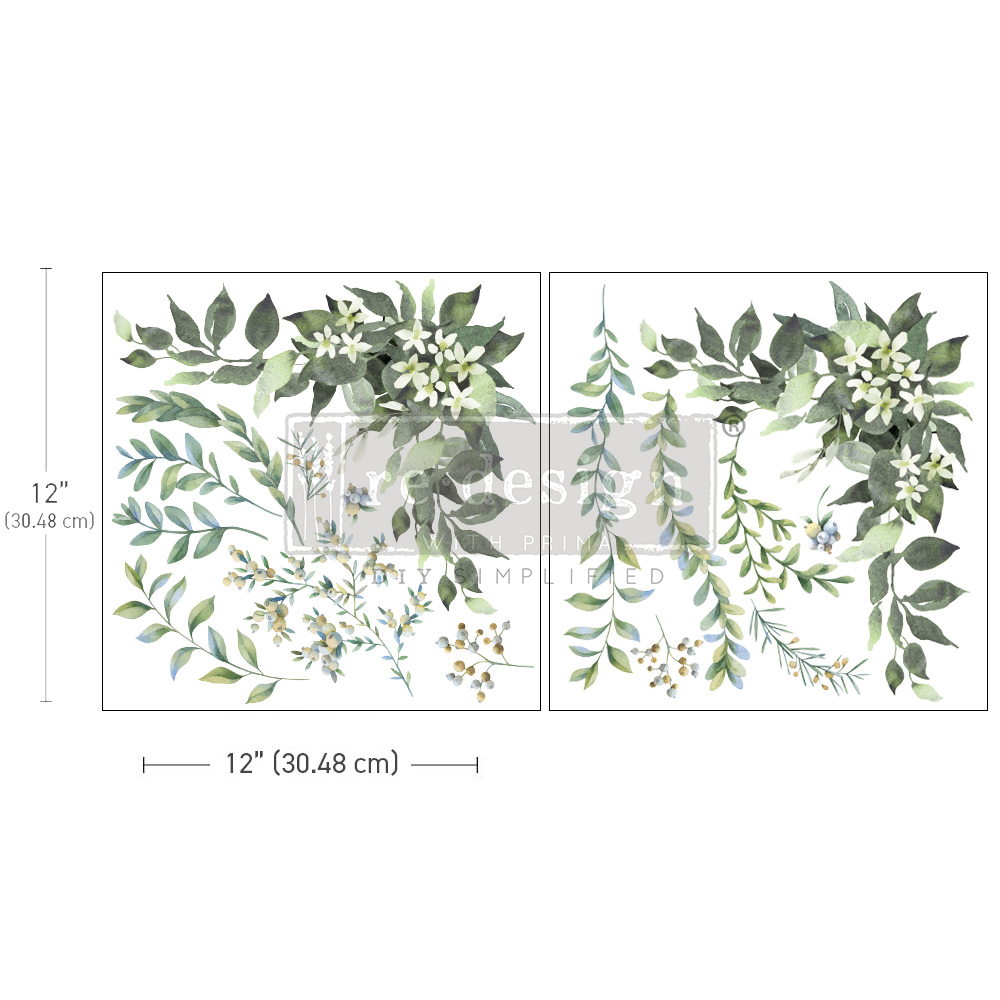 Maxi Transfer – Country Charm – 2 Sheets, 12″X12″