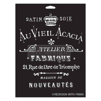 Decor Stencils® – Satin Soie – 1 pc, sheet size 9″x12″