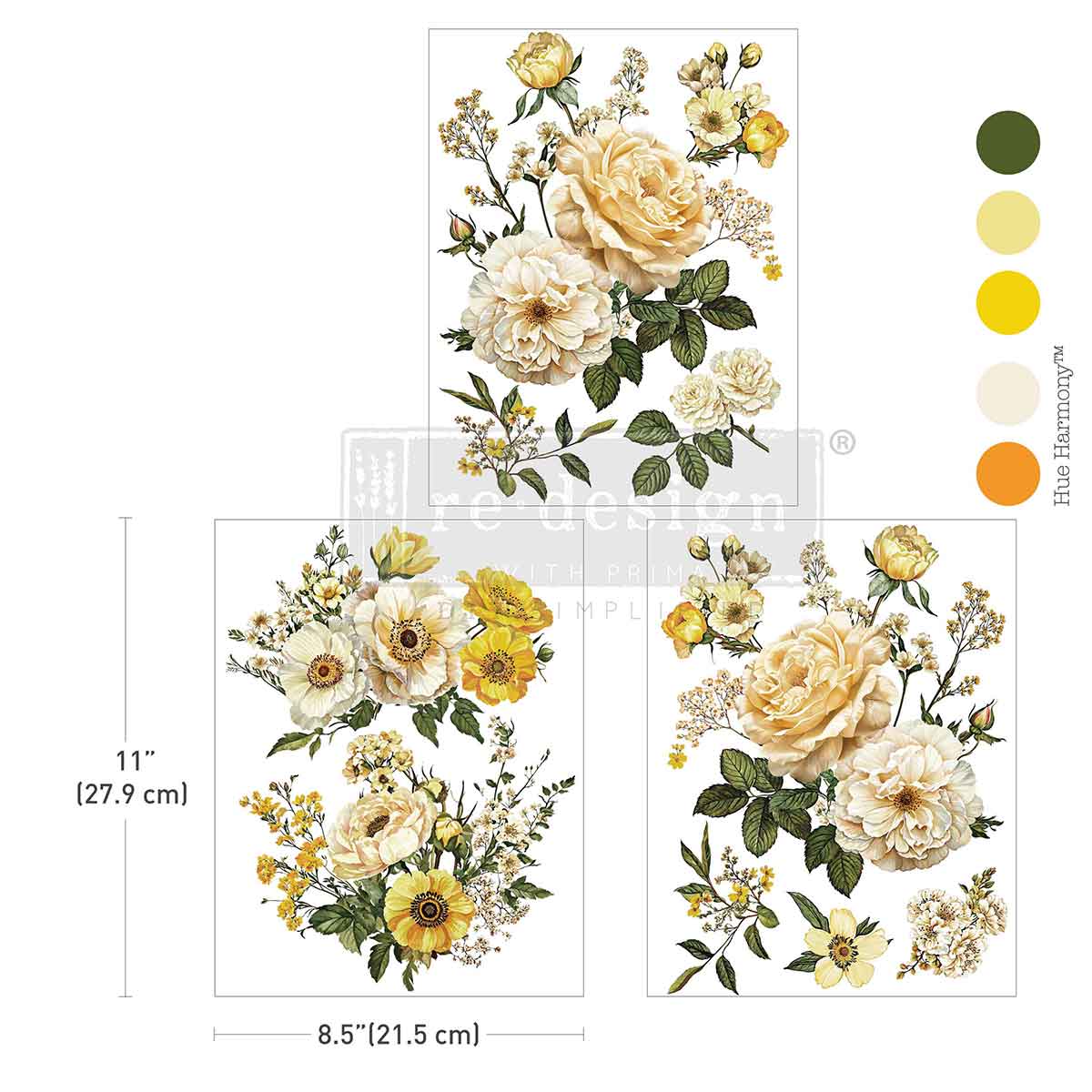 Middy Transfers® – Yellow Bliss – 3 sheets, 8.5″x11″