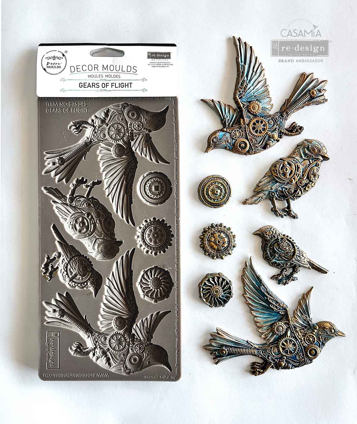 Decor Moulds® – Gears of Flight – 1 pc, 5″x10″x8mm