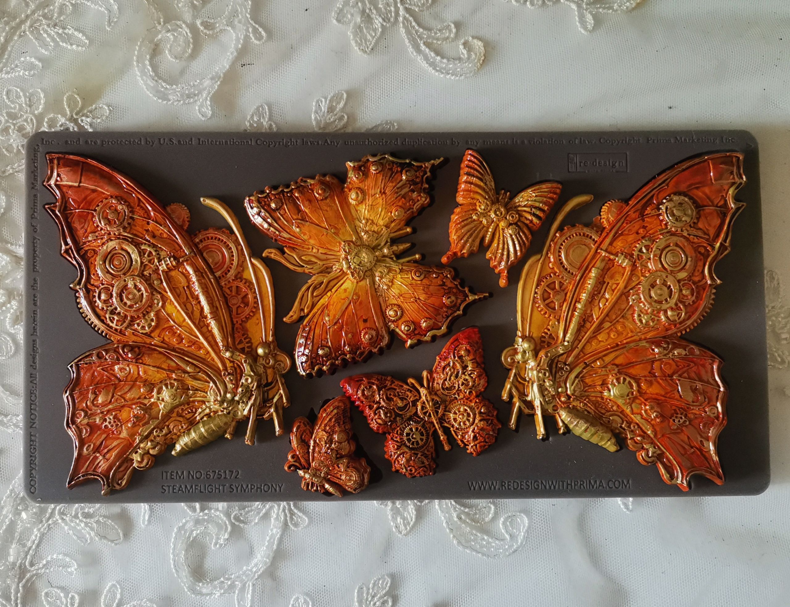 Decor Moulds® – Steamflight Symphony – 1 pc, 5″x10″x8mm