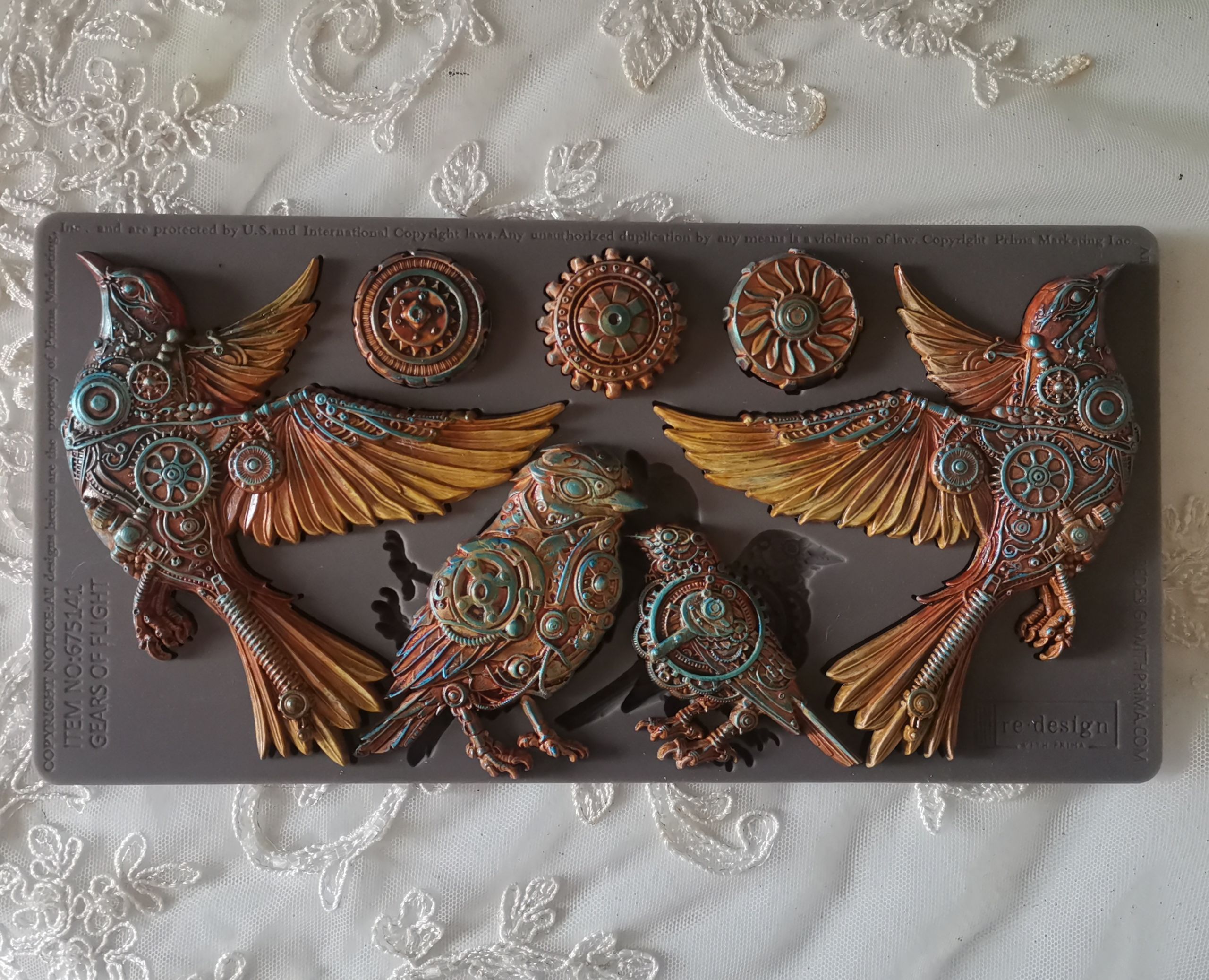 Decor Moulds® – Gears of Flight – 1 pc, 5″x10″x8mm
