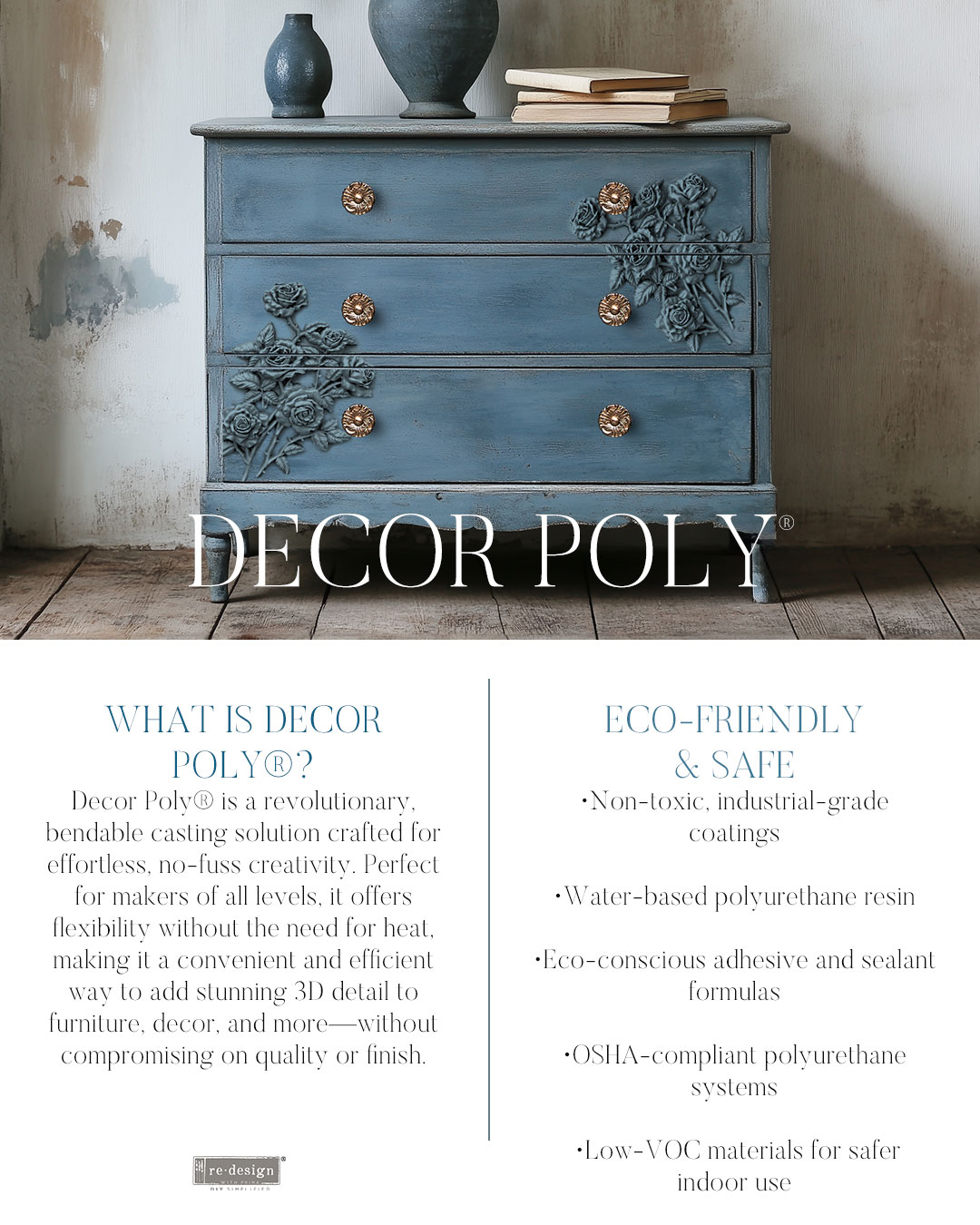 Decor Poly – Velvet Cascade Right – 9.5″x7″x0.5″ (24.1cmx17.8cmx1.3cm)