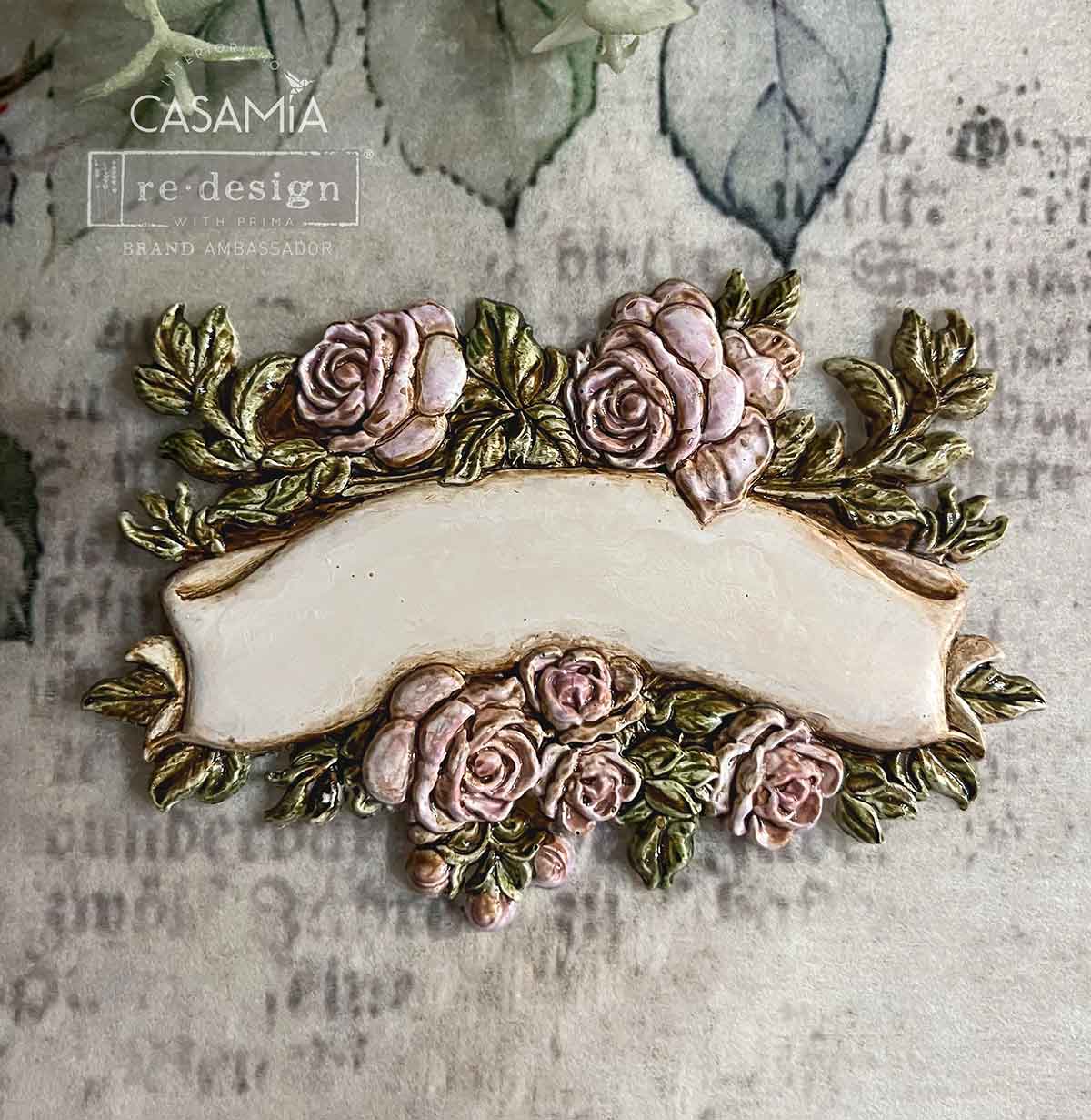 Decor Moulds® – Blooming Banners – 1 pc, 5″x10″x8mm