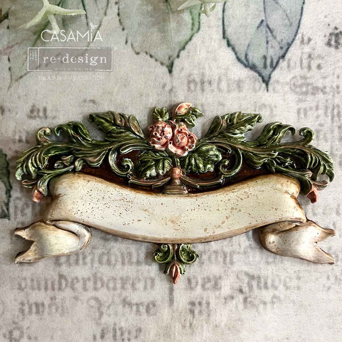 Decor Moulds® – Blooming Banners – 1 pc, 5″x10″x8mm