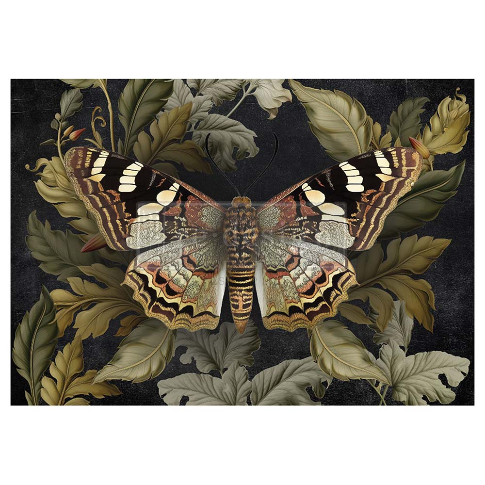 A1 Decoupage Fiber – Butterfly Conservatory Tales – 1 sheet, 23.4″x33.1″