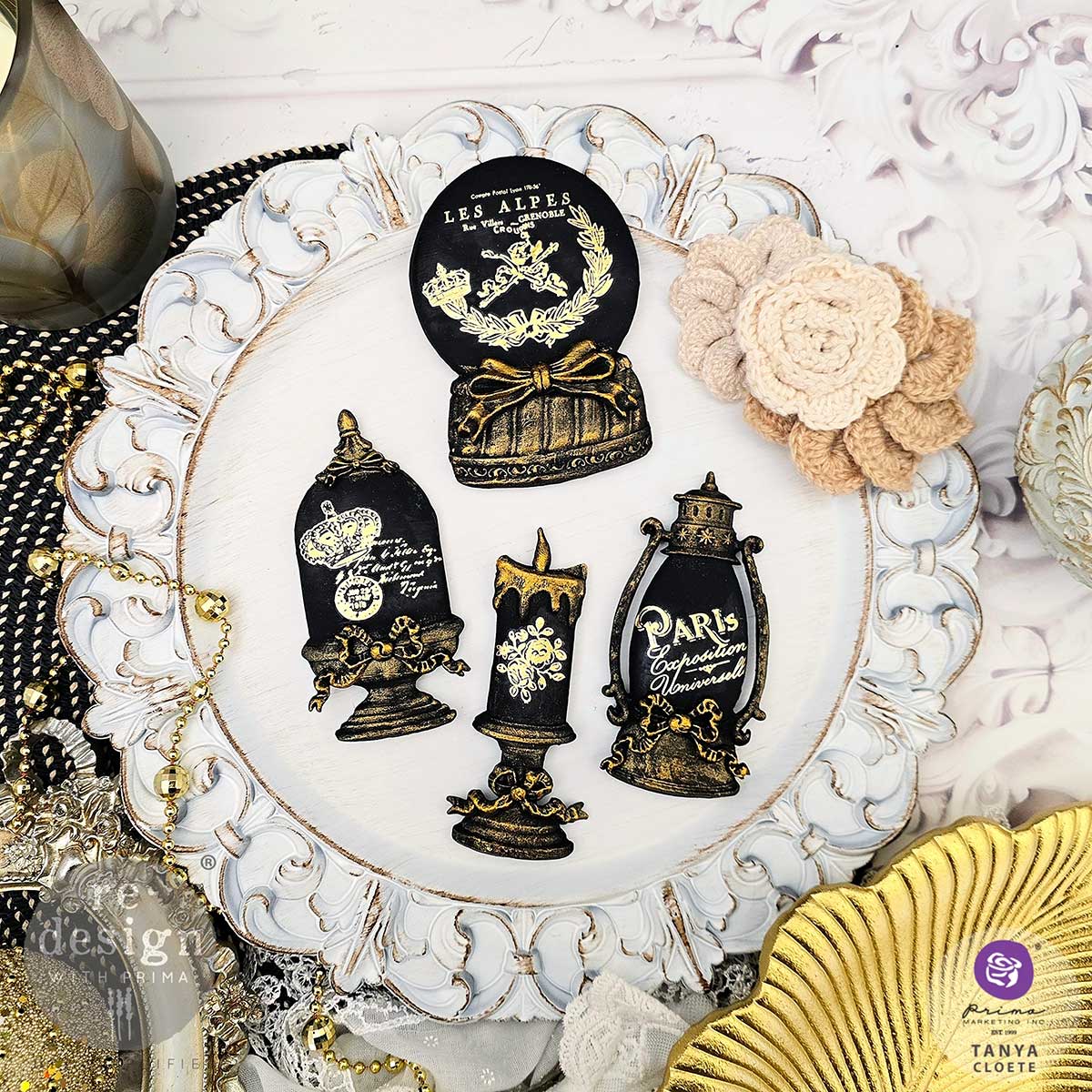 H2O Transfers Gold – Gilded Memories – 2 sheets, 8.5″x11″