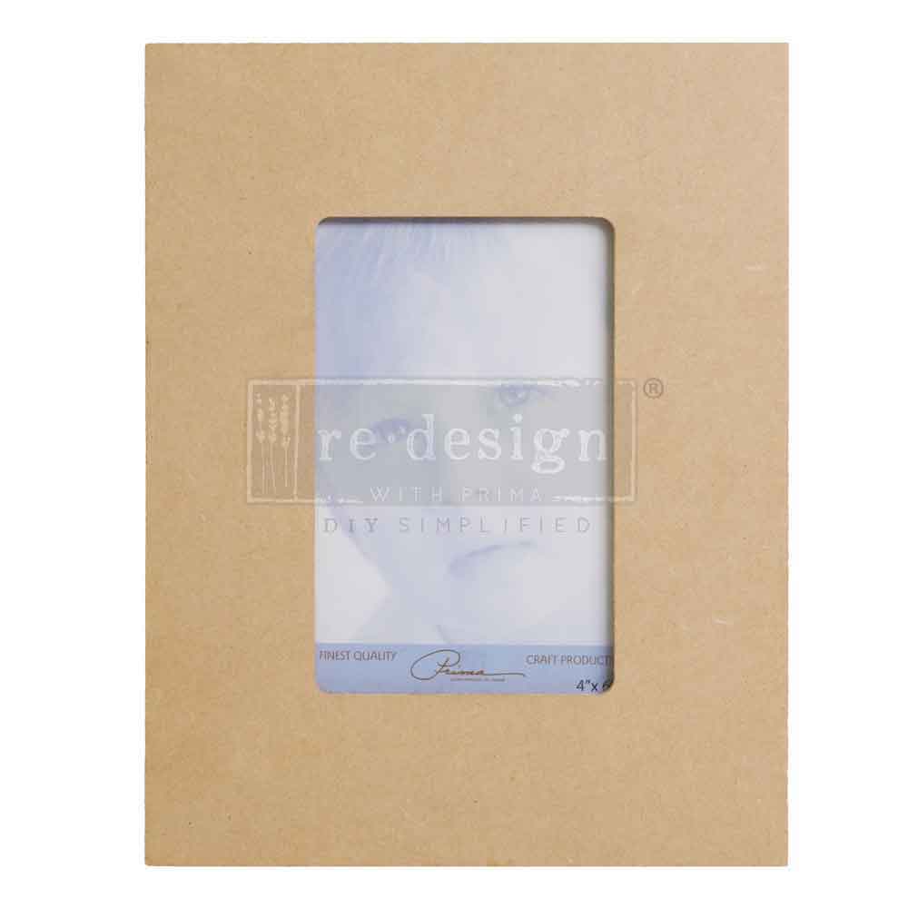 Unfinished MDF Picture Frame – Holds 4″ x 6″ Photo