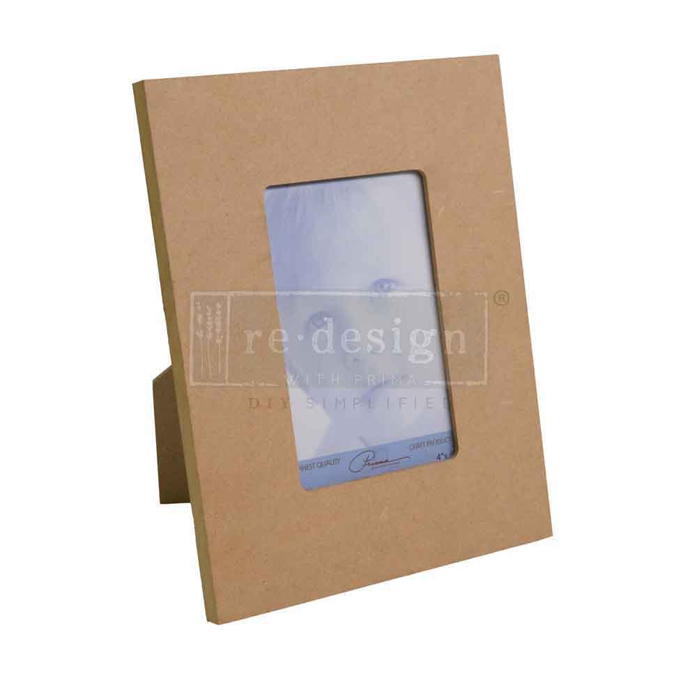 Unfinished MDF Picture Frame – Holds 4″ x 6″ Photo