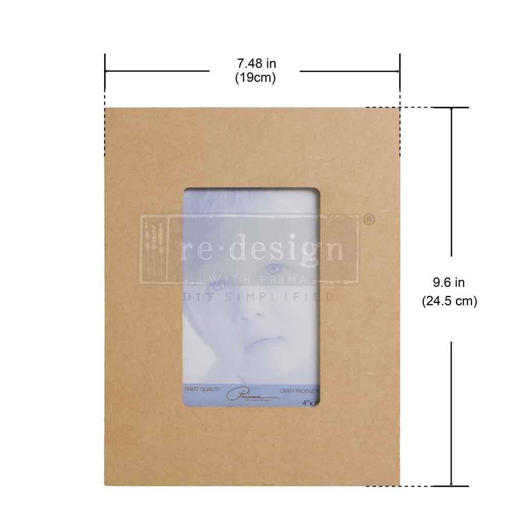 Unfinished MDF Picture Frame – Holds 4″ x 6″ Photo