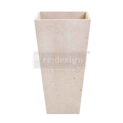 Unfinished MDF Tapered Square Vase – Large