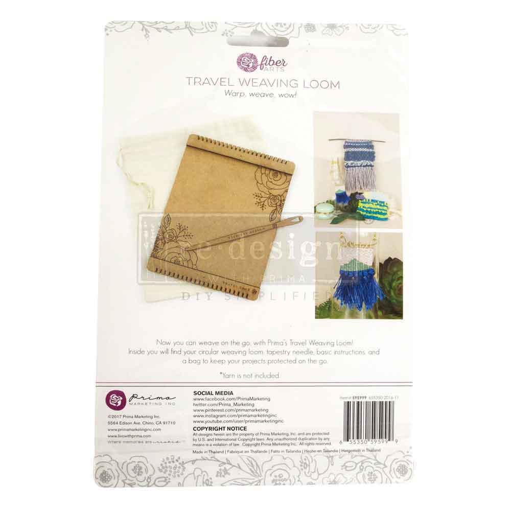 Travel Weaving Loom Kit – 6×8 inch