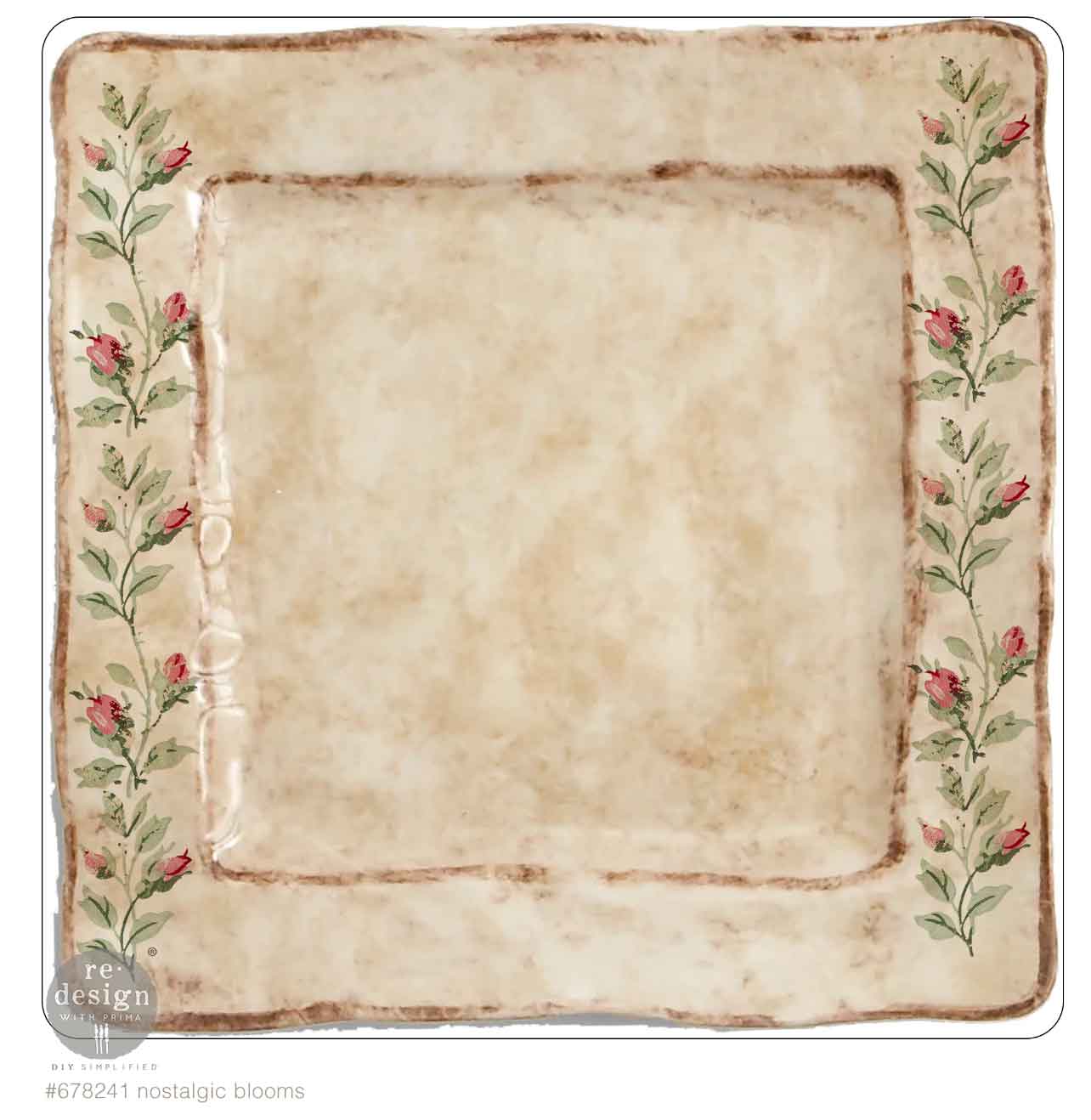 H2O Transfers – Nostalgic Blooms – 2 sheets, 8.5″x11″
