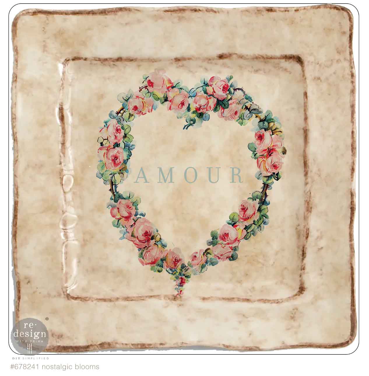H2O Transfers – Nostalgic Blooms – 2 sheets, 8.5″x11″