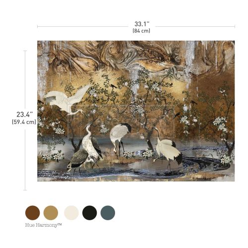 A1 Decoupage Fiber – Graceful Wings – 1 sheet, 23.4″x33.1″