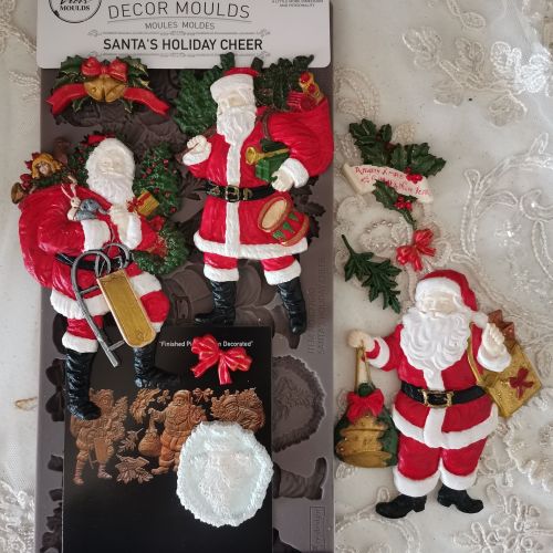 Decor Moulds® – Santa’s Holiday Cheer – 1 pc, 5″x10″x8mm
