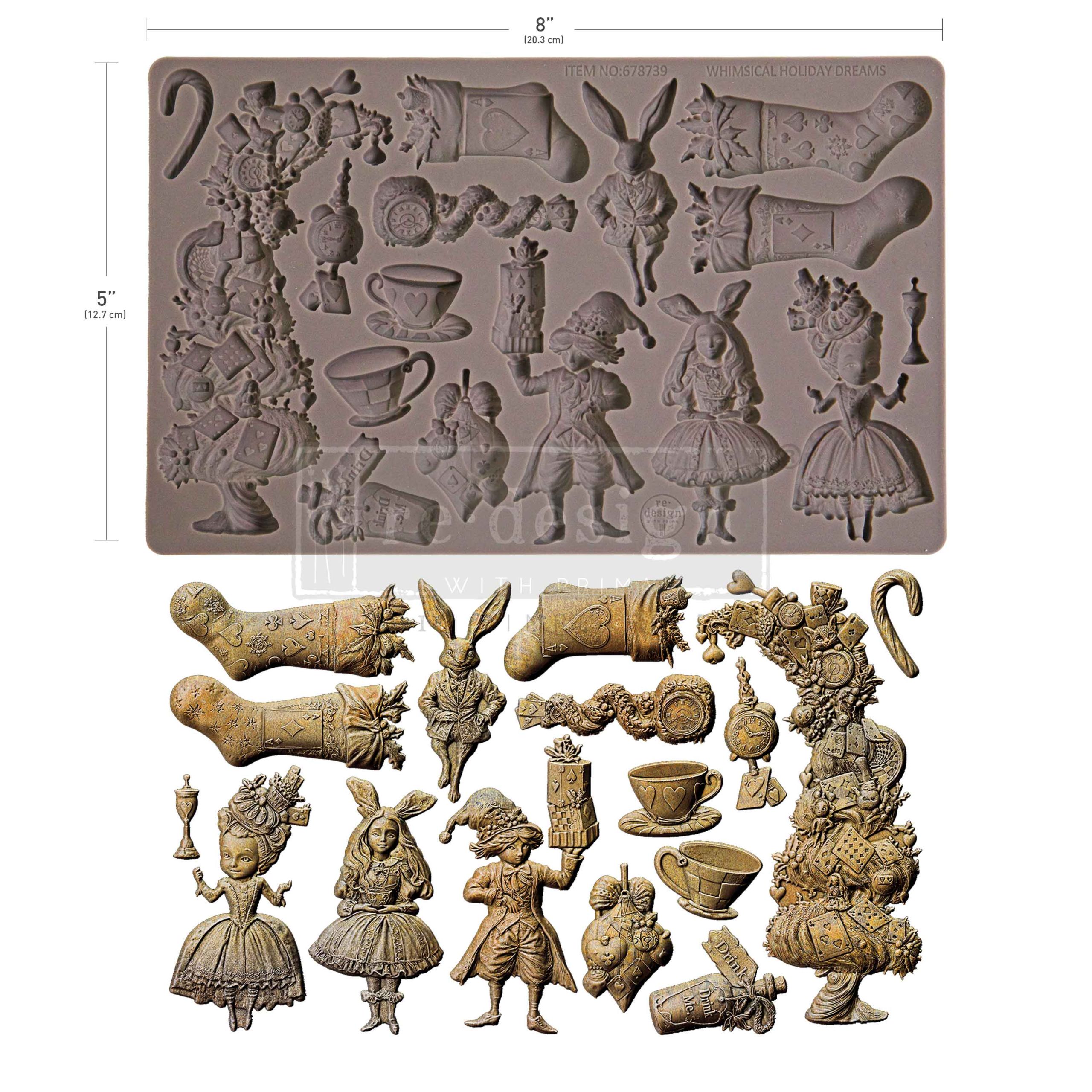 Decor Moulds® – Whimsical Holiday Dreams – 1 pc, 5″x8″x8mm