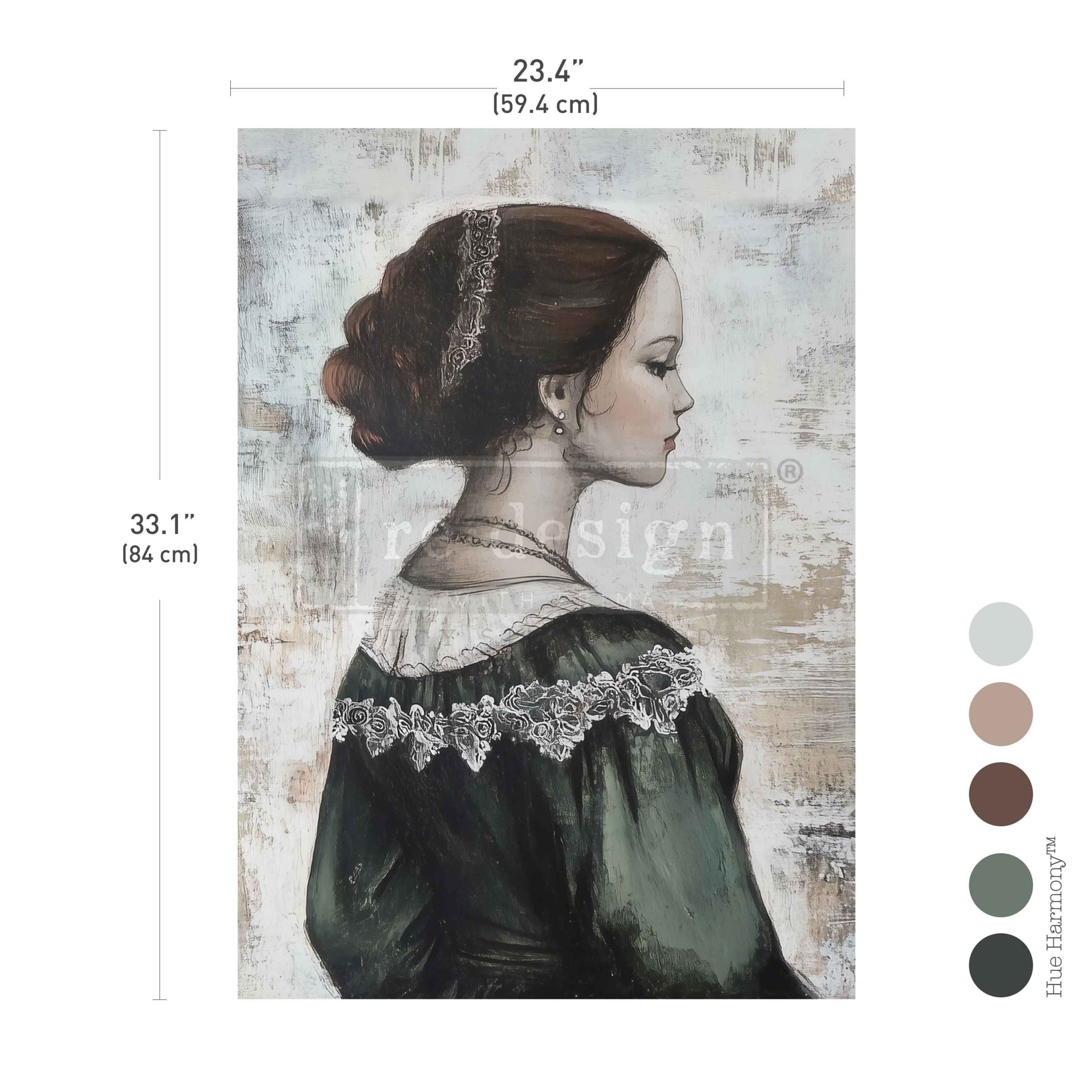 A1 Decoupage Fiber – Starlight Princess – 1 sheet, 23.4″x33.1″