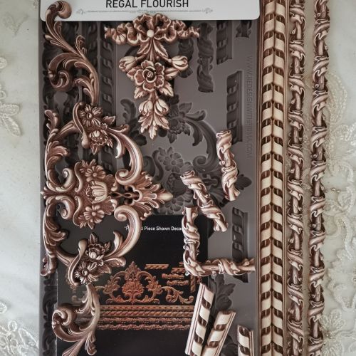 Decor Moulds® – Regal Flourish – 1 pc, 5″x10″x8mm