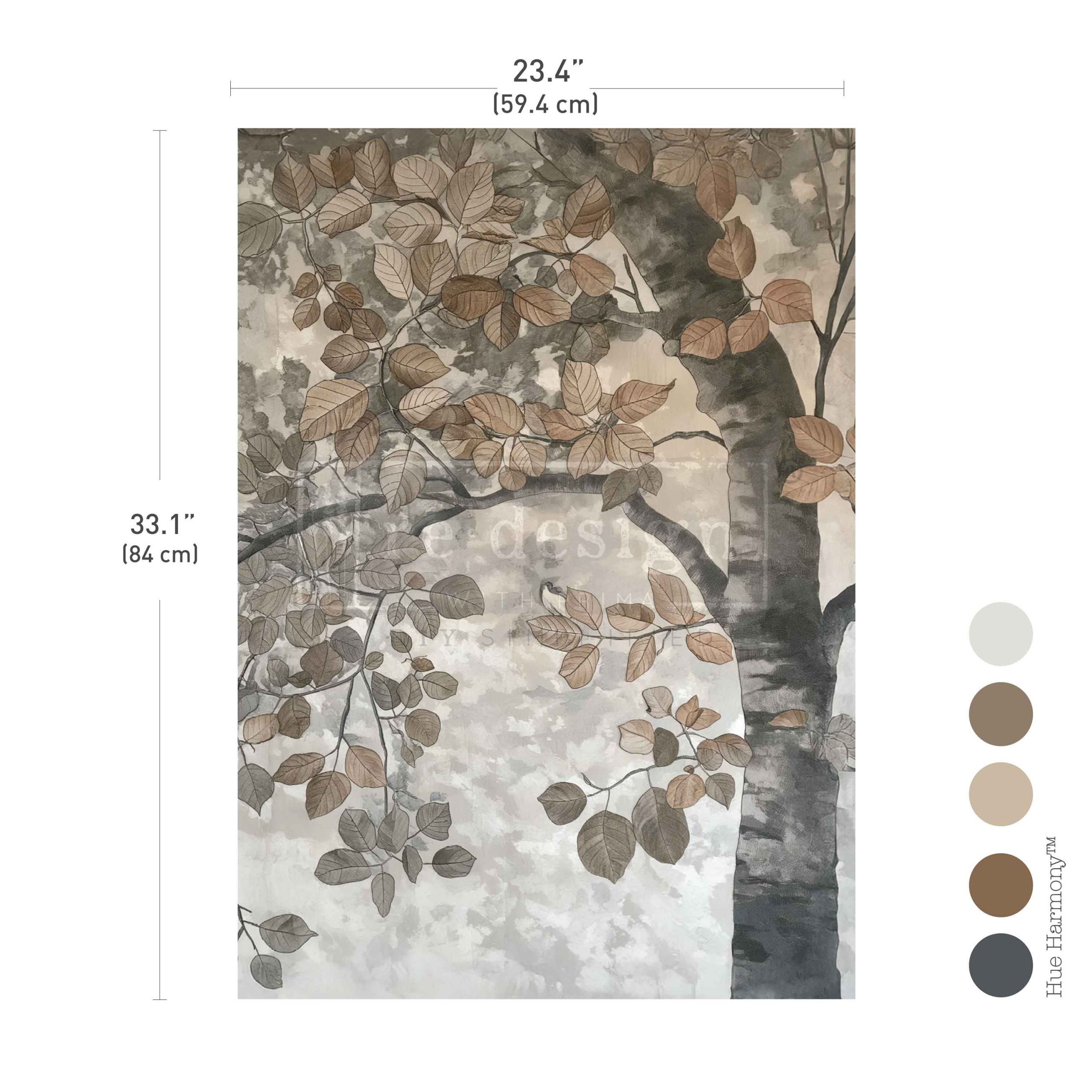 A1 Decoupage Fiber – Rustic Reverie – 1 sheet, 23.4″x33.1″