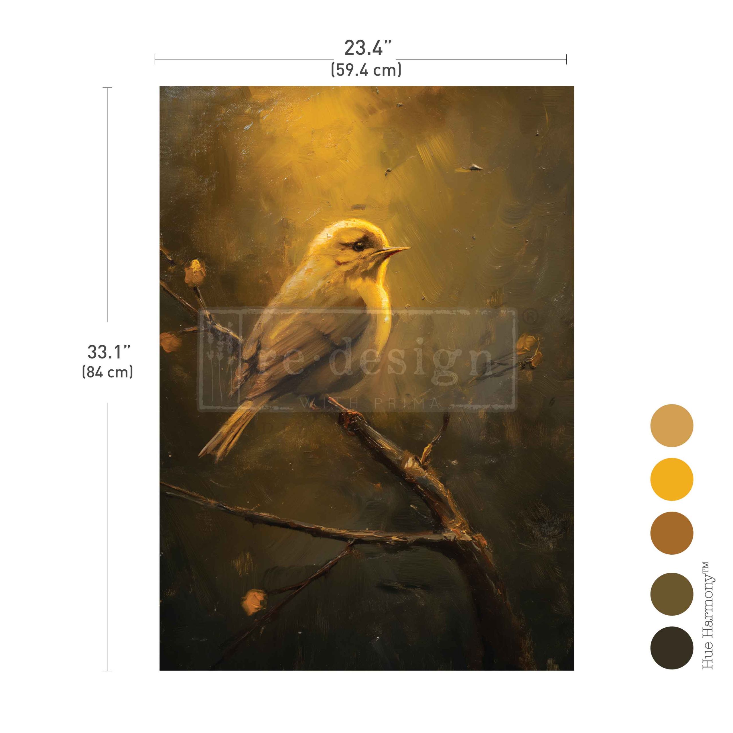 A1 Decoupage Fiber – Amber Nest – 1 sheet, 23.4″x33.1″