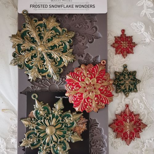 Decor Moulds® – Frosted Snowflake Wonders – 1 pc, 5″x10″x8mm