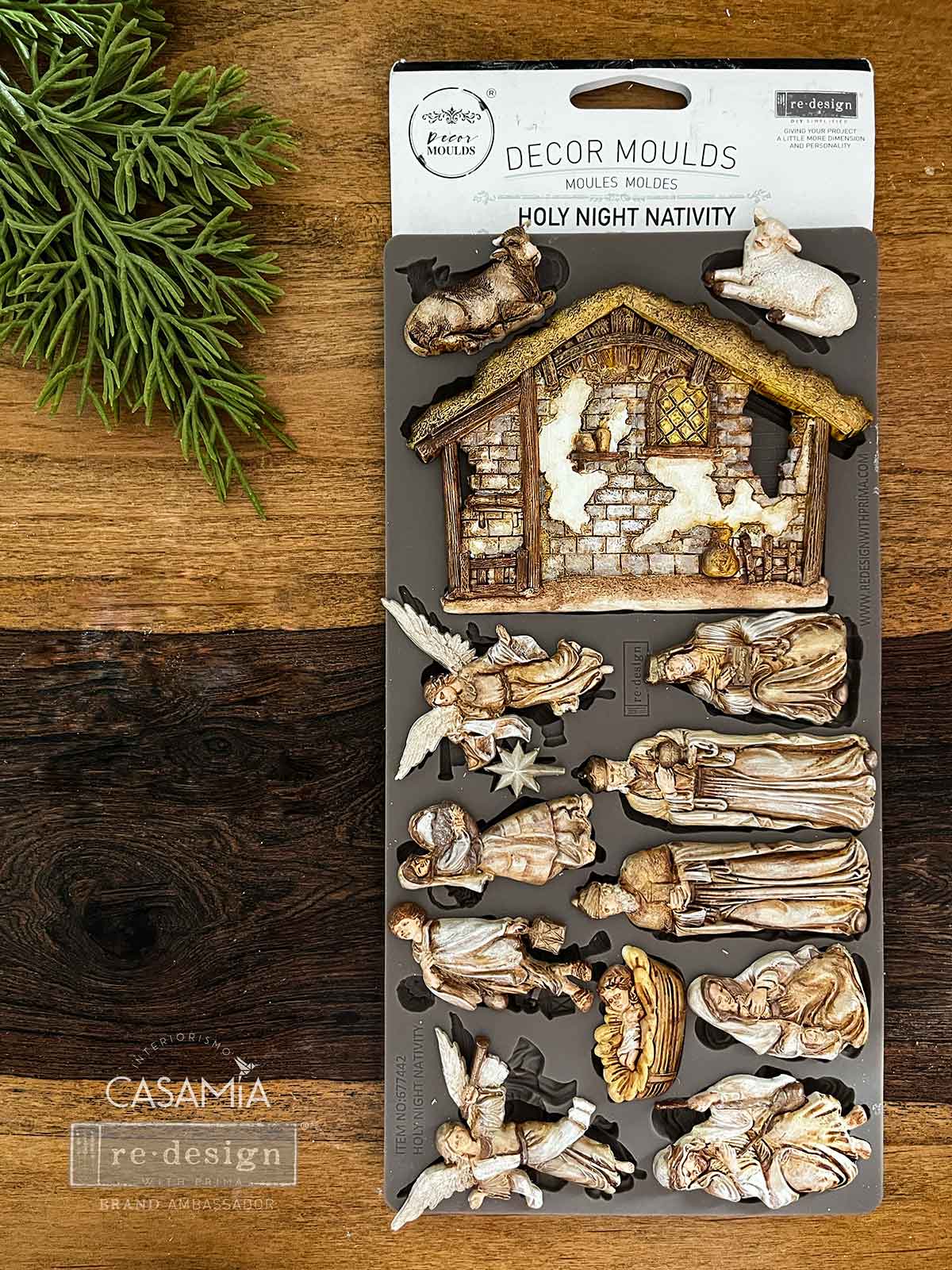Decor Moulds® – Holy Night Nativity – 1 pc, 5″x10″x8mm