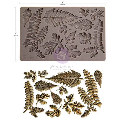 Finnabair Decor Moulds® – Fresh Foliage – 1 pc, 5″x8″x8mm